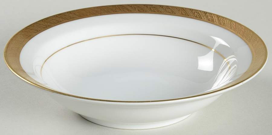 Spun Gold Rim Fruit/Dessert (Sauce) Bowl by Sango-1