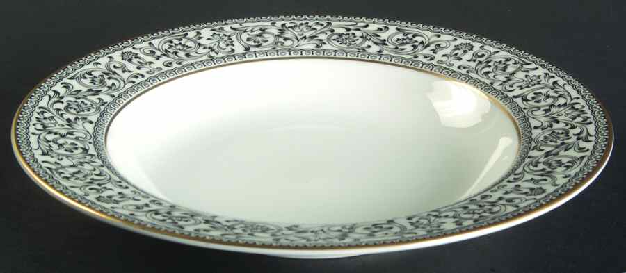 Spanish Lace Rim Soup Bowl by Sango-1