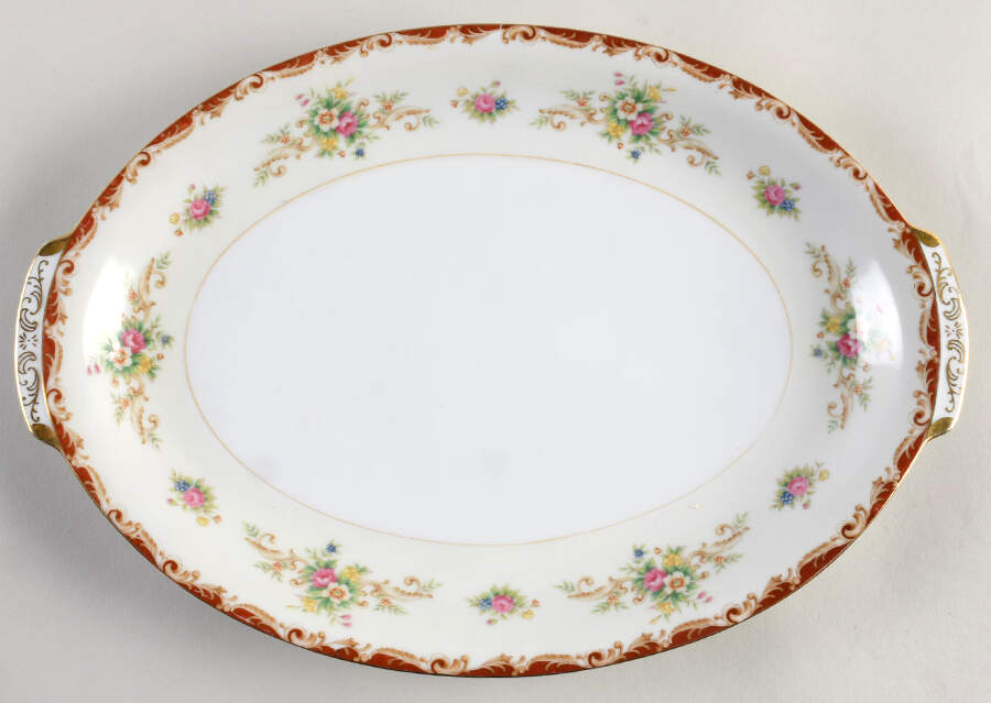 Stafford 14" Oval Serving Platter by Sango-1