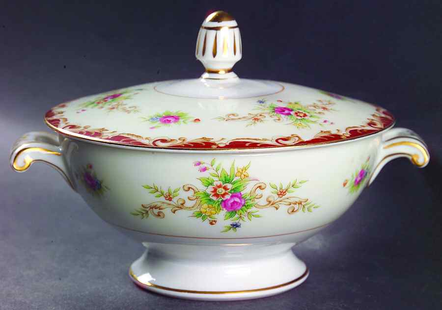 Stafford Sugar Bowl & Lid by Sango-1