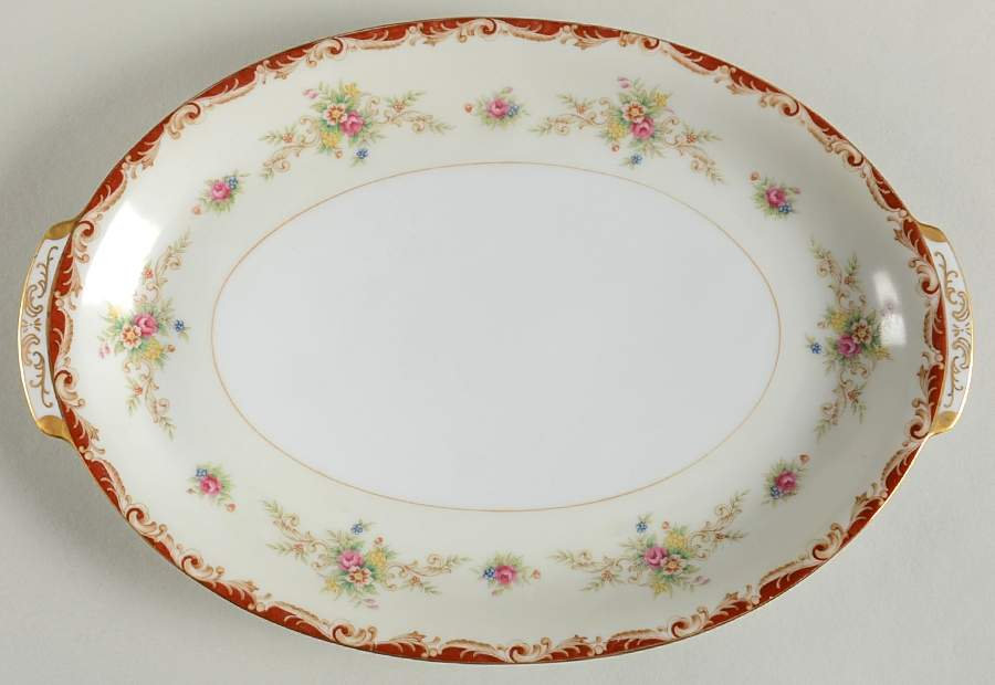 Stafford 12" Oval Serving Platter by Sango-1