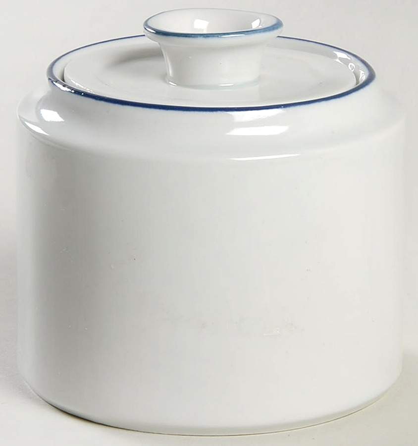 Stockholm Blue Sugar Bowl & Lid by Sango-1