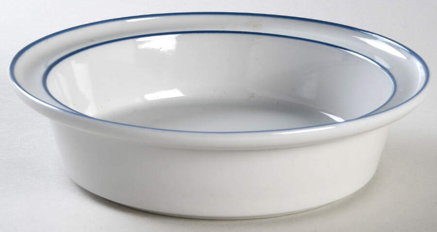 Stockholm Blue Rim Cereal Bowl by Sango-1