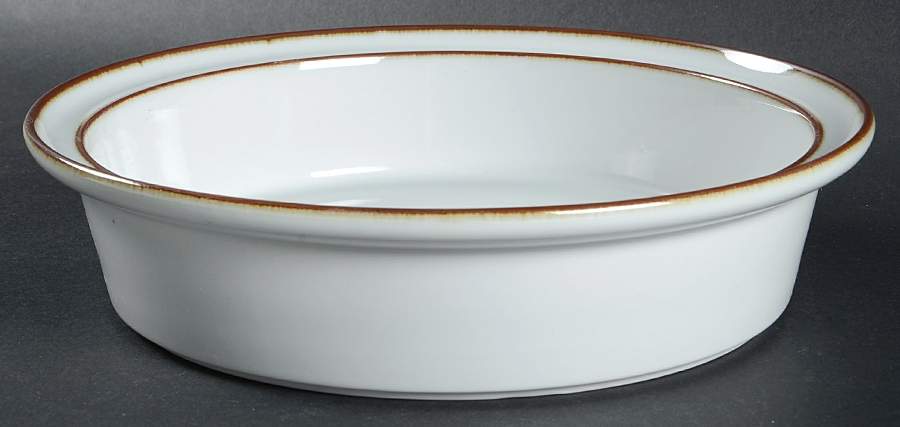 Stockholm Brown 9" Round Vegetable Bowl by Sango-1