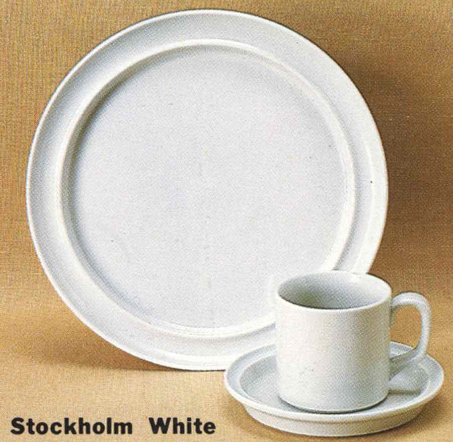 Stockholm White Dinner Plate by Sango-1