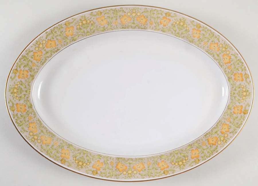 Sunnybrook 16" Oval Serving Platter by Sango-1