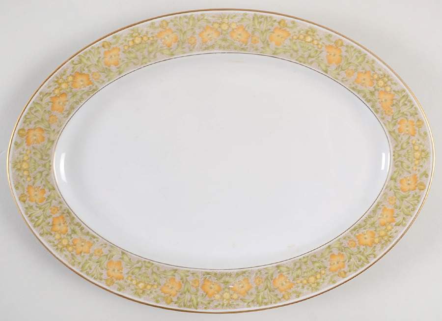 Sunnybrook 12" Oval Serving Platter by Sango-1
