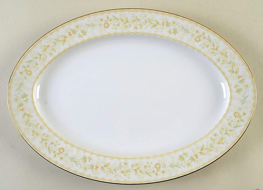 Sutton Place 14" Oval Serving Platter by Sango-1