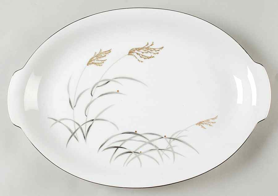 Susuki 14" Oval Serving Platter by Sango-1