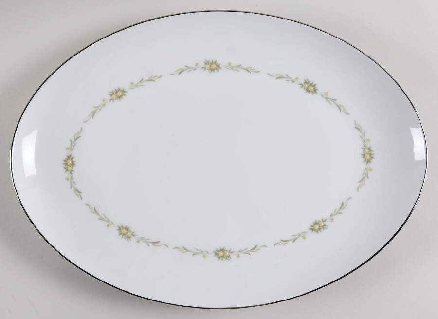 Susanne 16" Oval Serving Platter by Sango-1