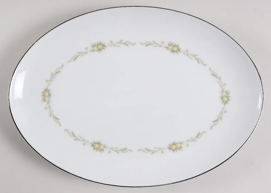 Susanne 12" Oval Serving Platter by Sango-1