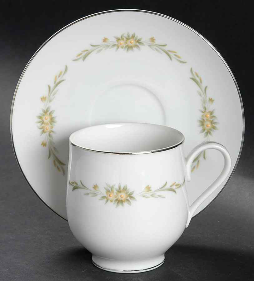 Susanne Flat Cup & Saucer Set by Sango-1