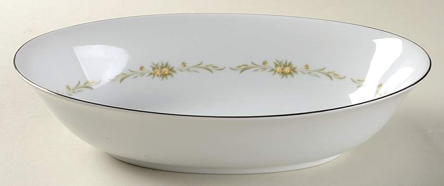 Susanne 10" Oval Vegetable Bowl by Sango-1