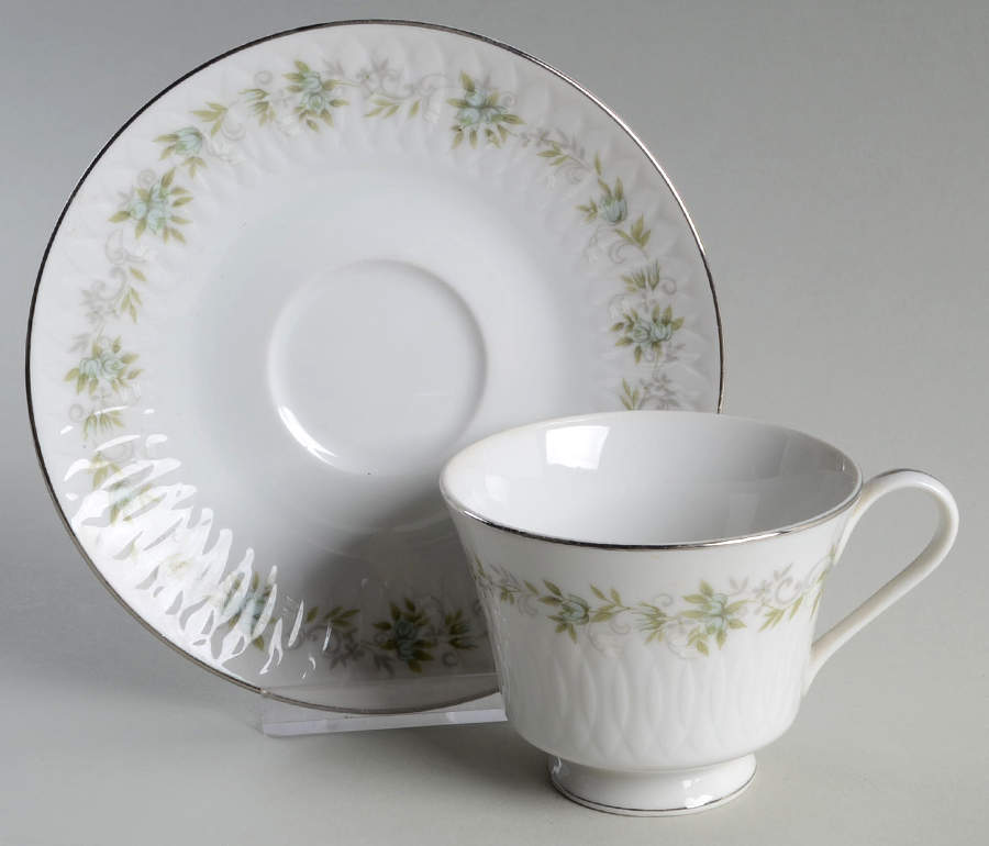 Sylvia Footed Cup & Saucer Set by Sango-1