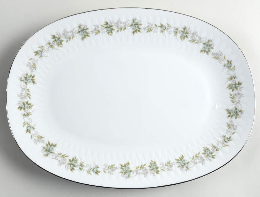 Sylvia 14" Oval Serving Platter by Sango-1