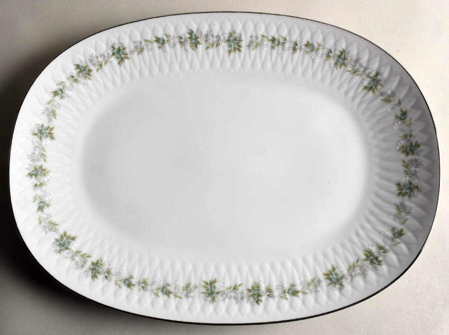 Sylvia 16" Oval Serving Platter by Sango-1
