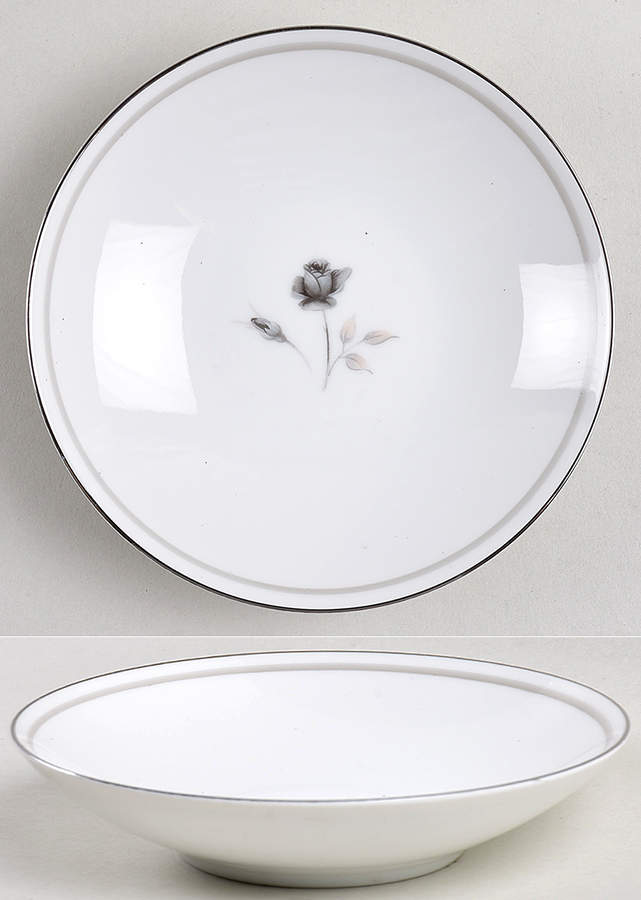 Symphony (Platinum Trim) Fruit/Dessert (Sauce) Bowl by Sango-1