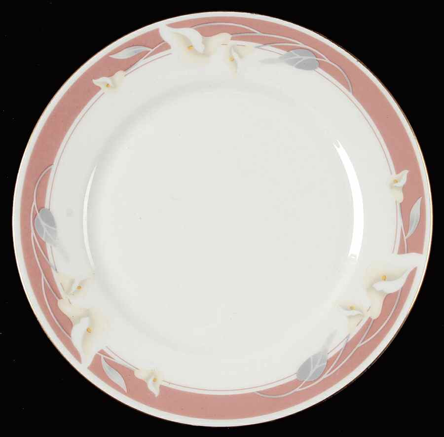 Taupe Fantasy Salad Plate by Sango-1