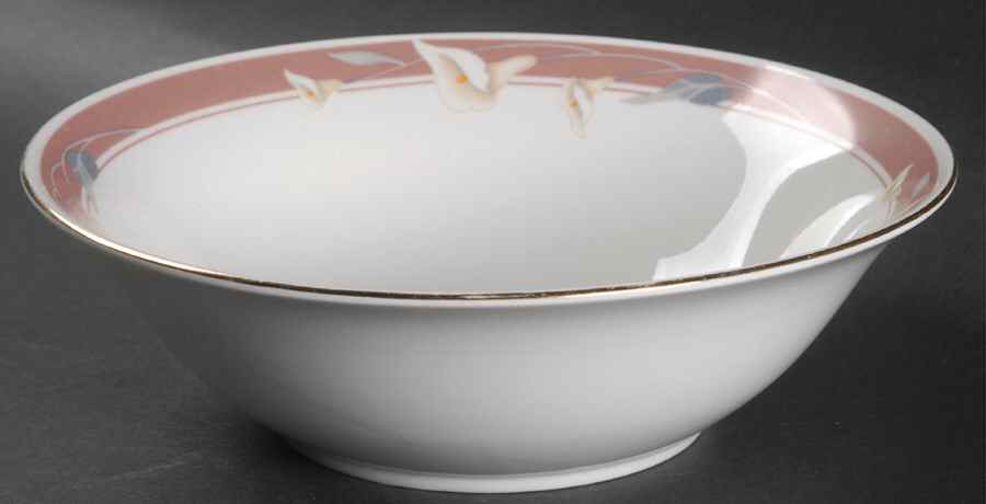 Taupe Fantasy 9" Round Vegetable Bowl by Sango-1