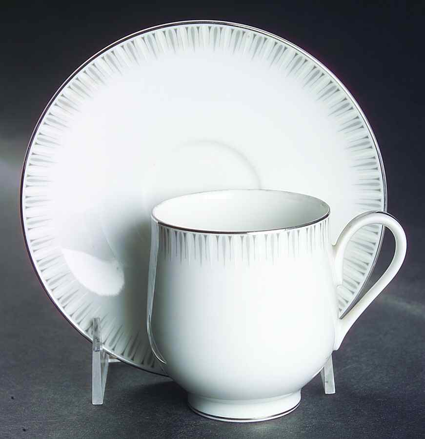Teardrop Flat Cup & Saucer Set by Sango-1