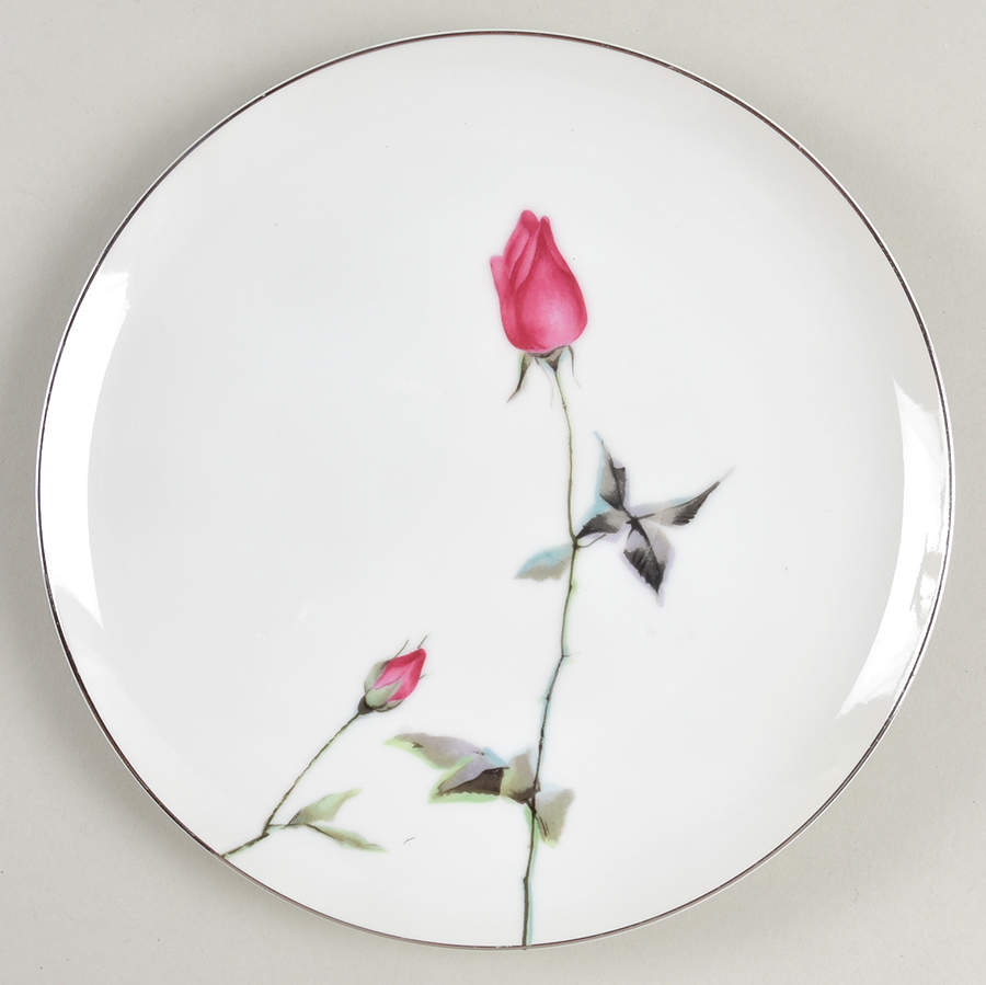 Tea Rose Salad Plate by Sango-1