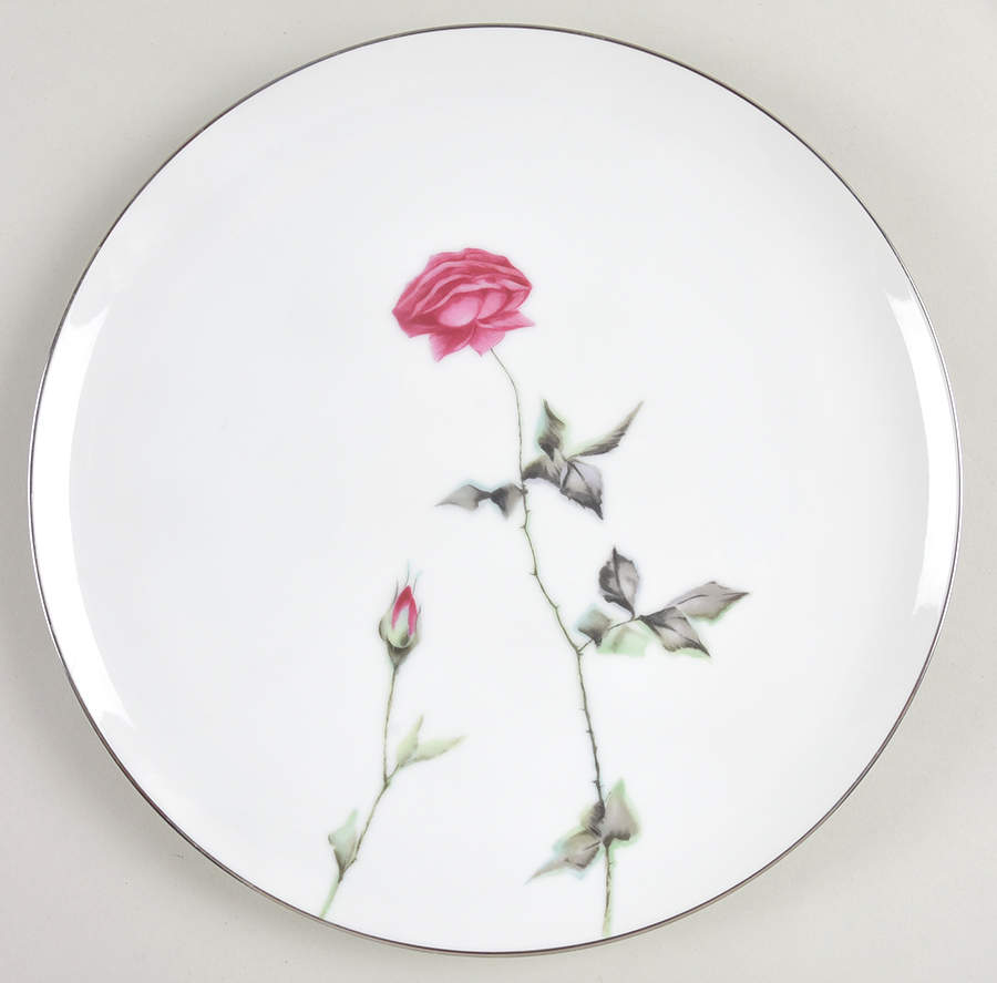 Tea Rose Dinner Plate by Sango-1