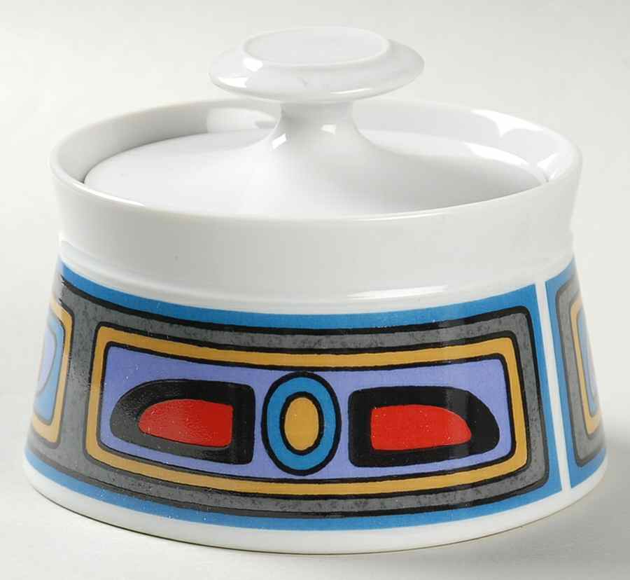 Theory Sugar Bowl & Lid by Sango-1