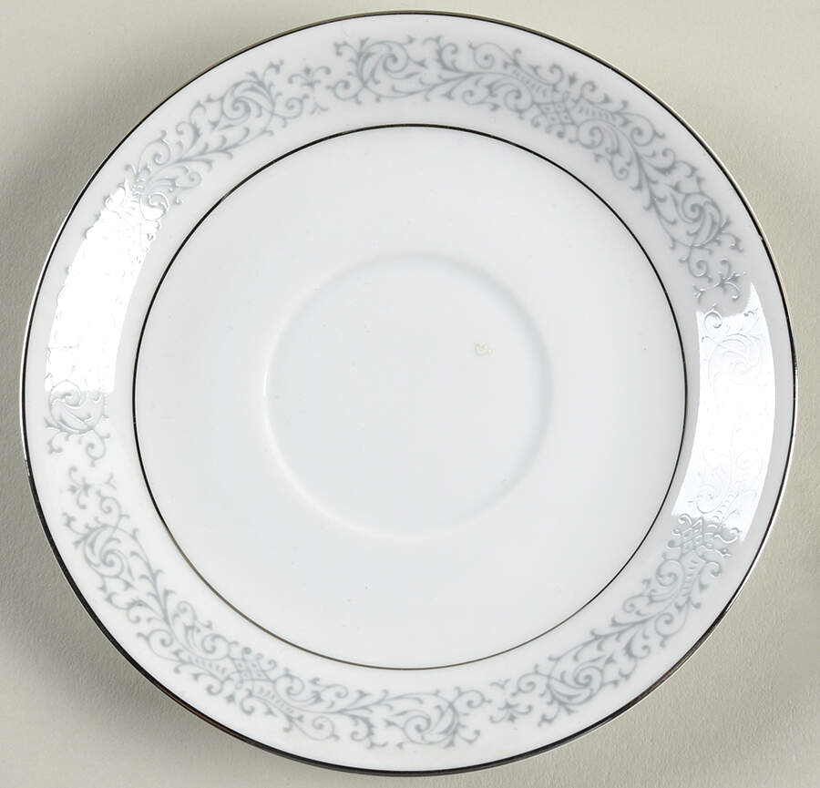 Tiara (Platinum Trim) Saucer by Sango-1