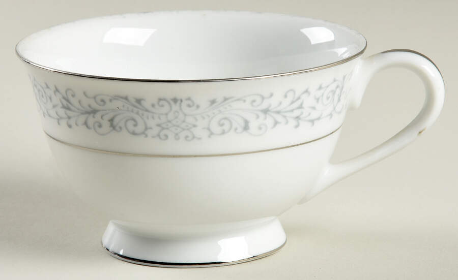 Tiara (Platinum Trim) Footed Cup by Sango-1