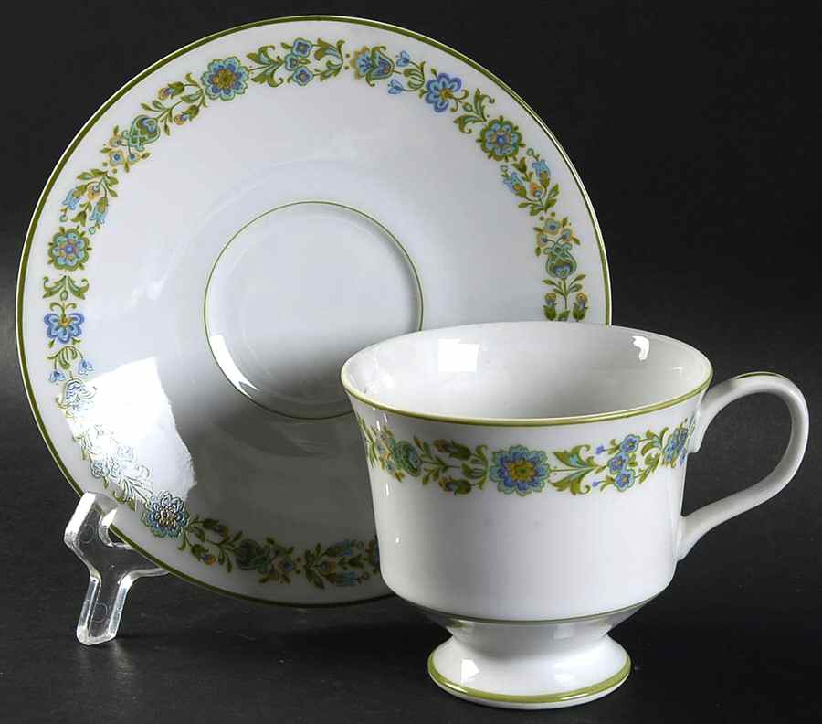Tivoli Footed Cup & Saucer Set by Sango-1