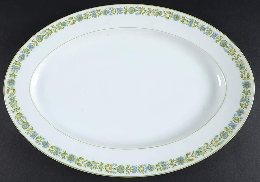 Tivoli 16" Oval Serving Platter by Sango-1