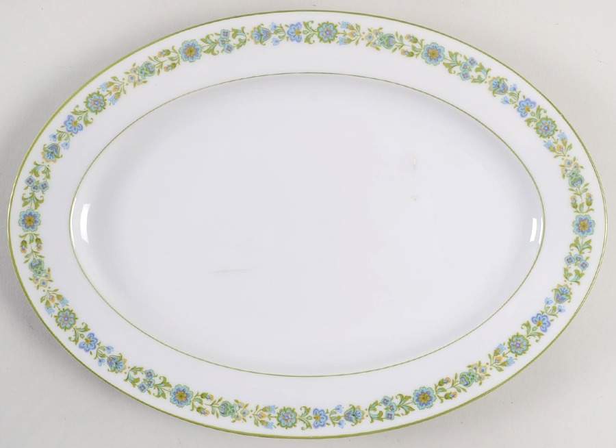 Tivoli 12" Oval Serving Platter by Sango-1
