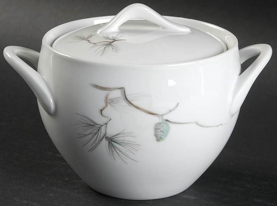 Torrey Pine Sugar Bowl & Lid by Sango-1