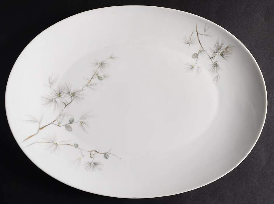 Torrey Pine 16" Oval Serving Platter by Sango-1