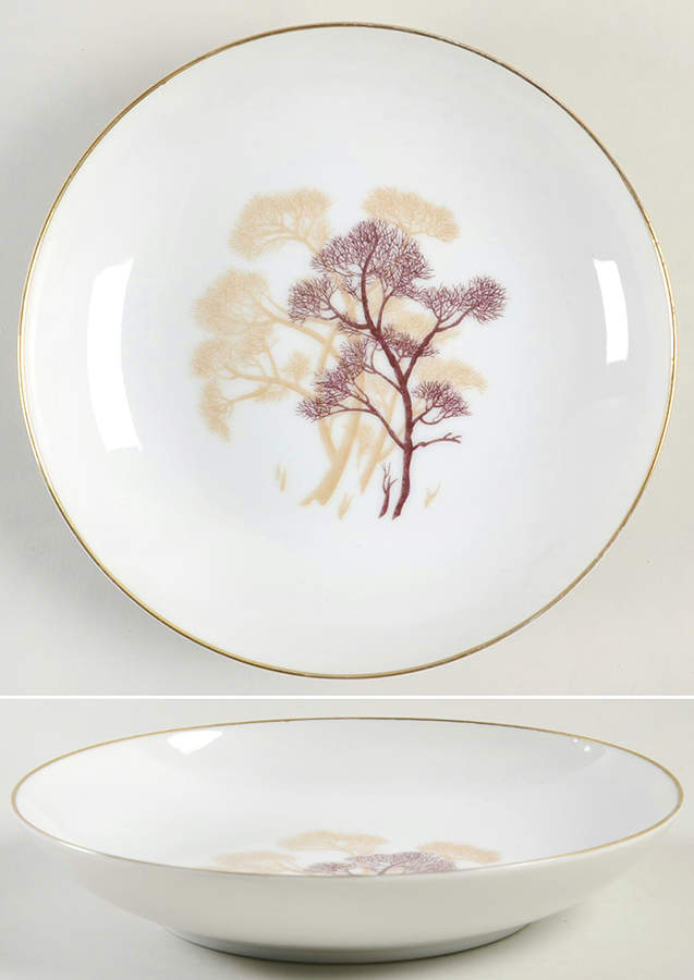 Trees Coupe Soup Bowl by Sango-1