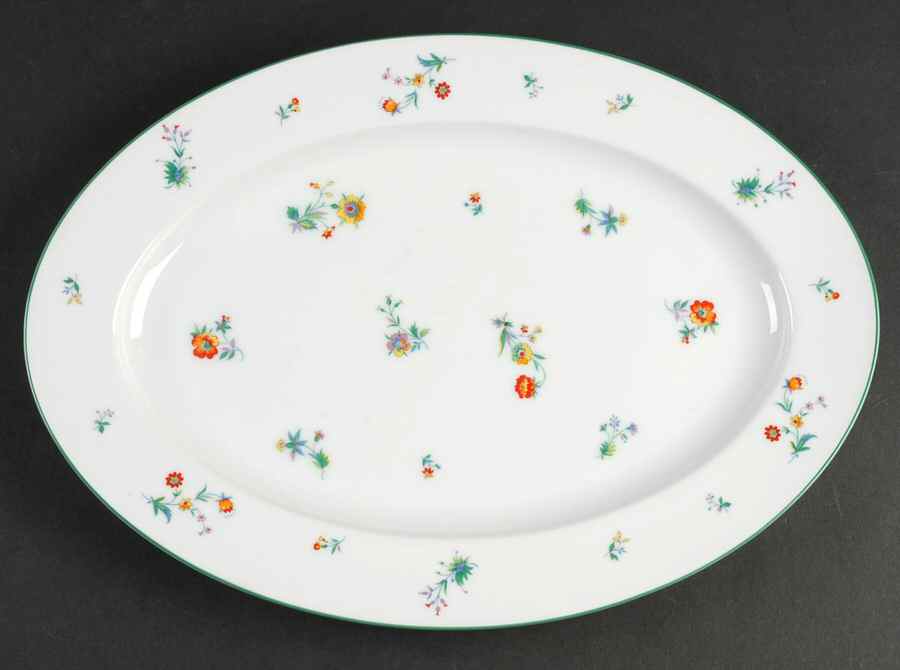 Trinity 14" Oval Serving Platter by Sango-1