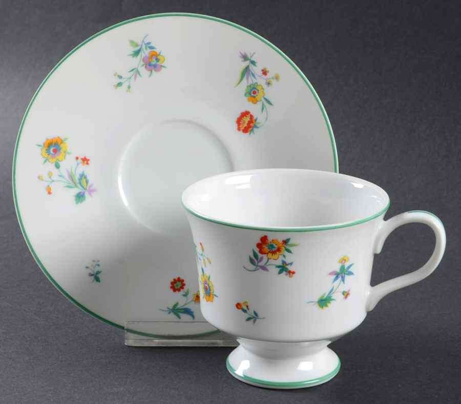 Trinity Footed Cup & Saucer Set by Sango-1