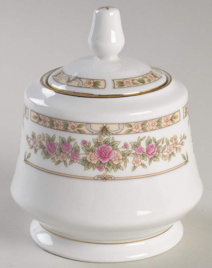 Trianon Sugar Bowl & Lid by Sango-1