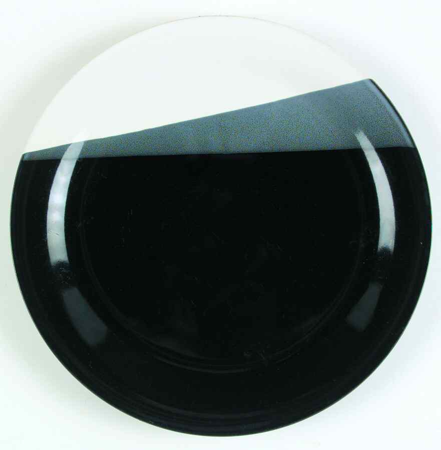 Trio Black Dinner Plate by Sango-1