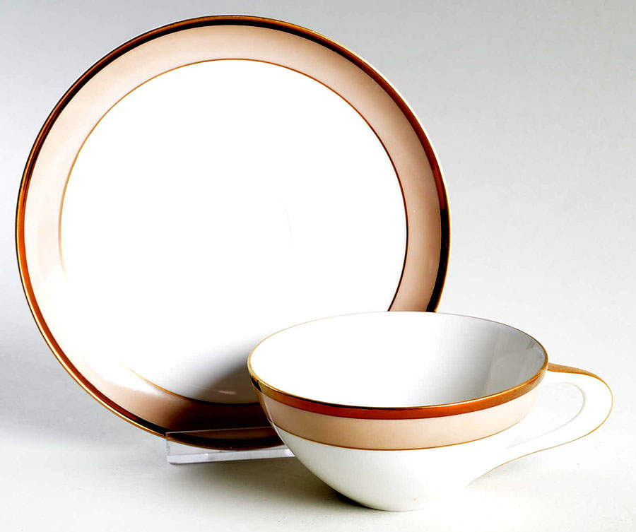 Trousseau Flat Cup & Saucer Set by Sango-1