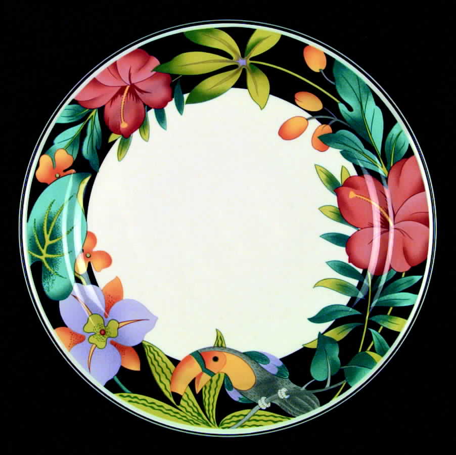 Tropica Dinner Plate by Sango-1