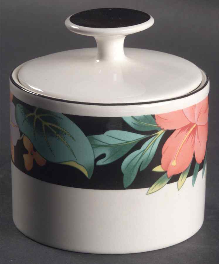 Tropica Sugar Bowl & Lid by Sango-1