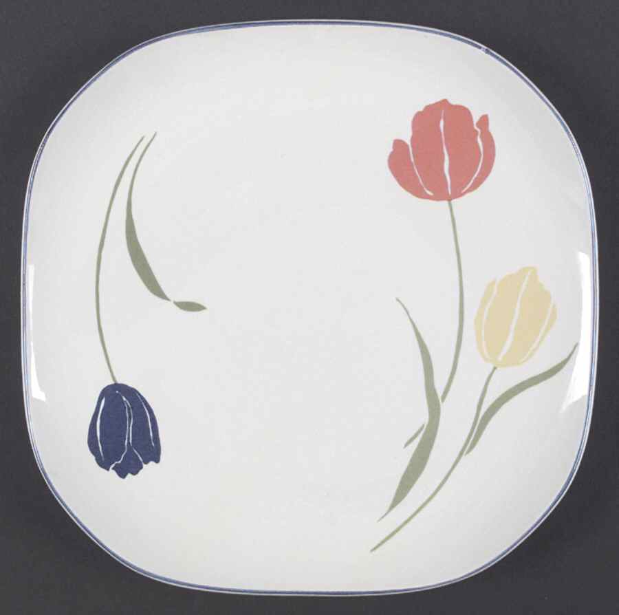 Tulips Dinner Plate by Sango-1