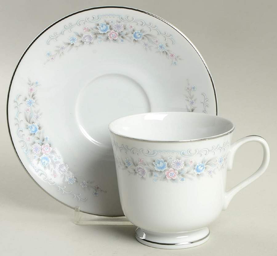 Twilight Footed Cup & Saucer Set by Sango-1