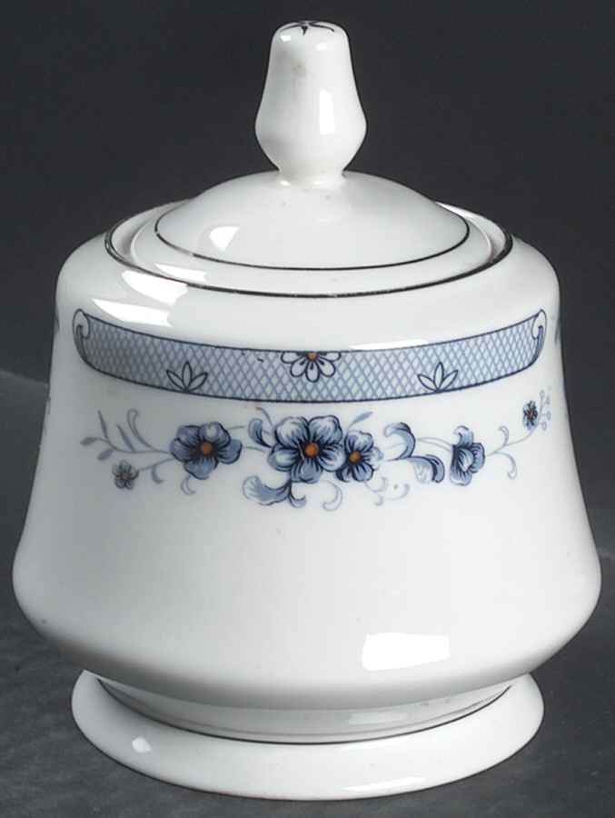 Valencia Sugar Bowl & Lid by Sango-1