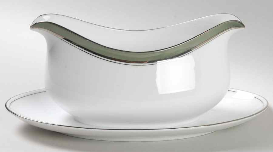 Ventura Gravy Boat with Attached Underplate by Sango-1