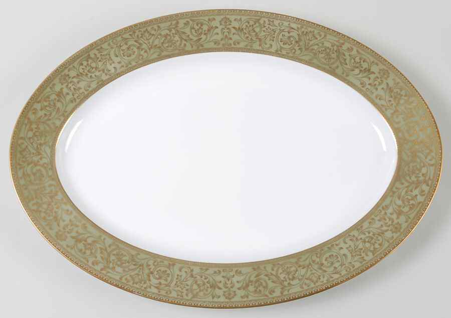 Versailles 16" Oval Serving Platter by Sango-1