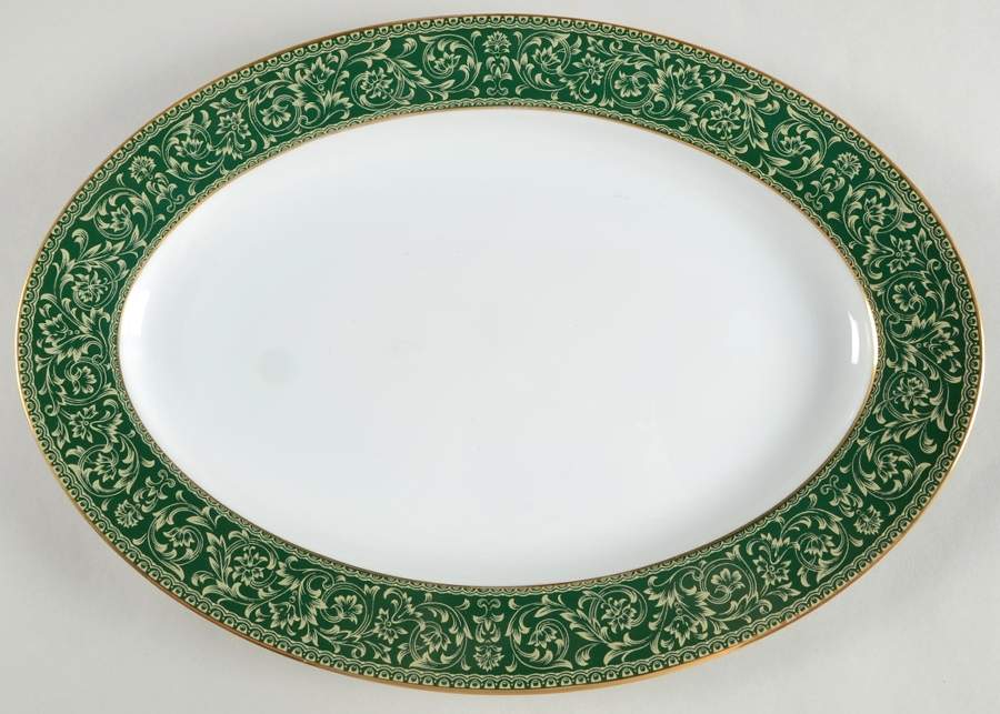 Versailles 14" Oval Serving Platter by Sango-1