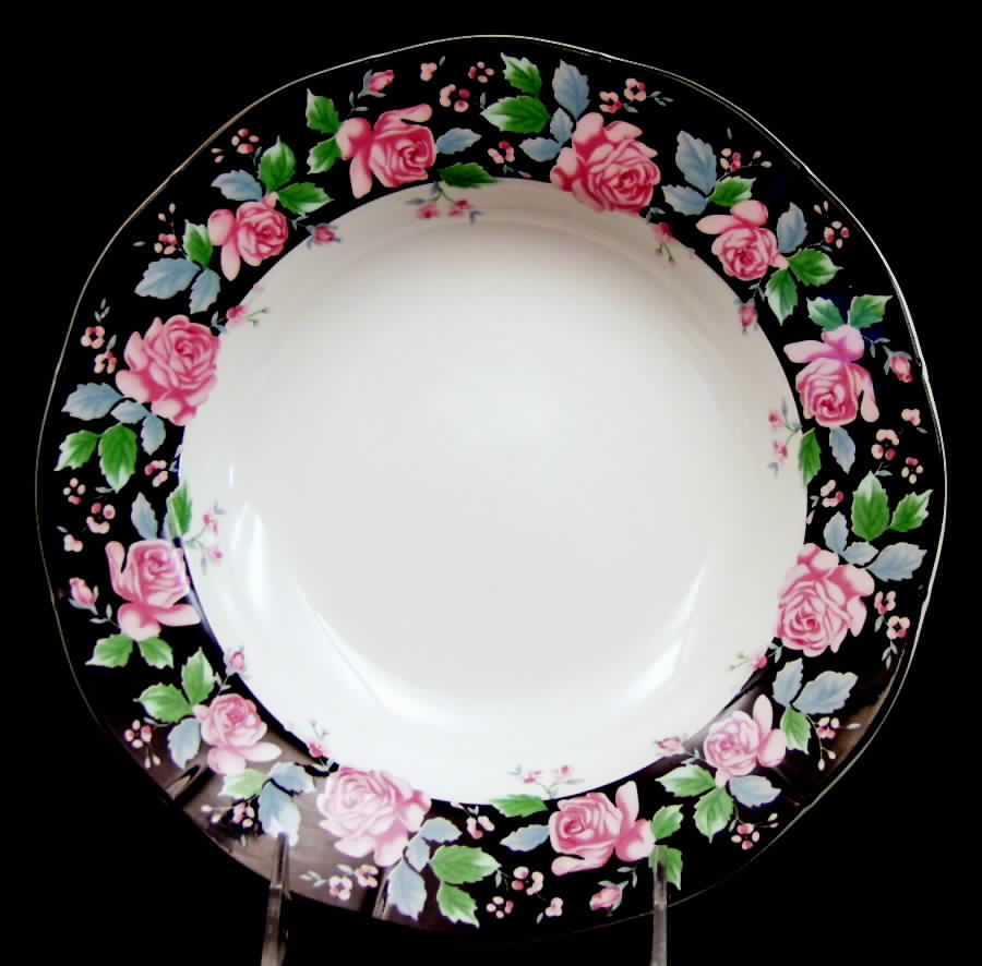 Victoria's Garden Large Rim Soup Bowl by Sango-1