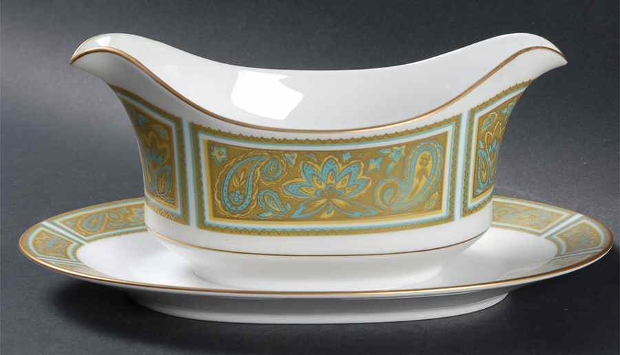 Villa Medici Gravy Boat with Attached Underplate by Sango-1